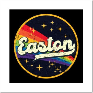 Easton // Rainbow In Space Vintage Grunge-Style Posters and Art